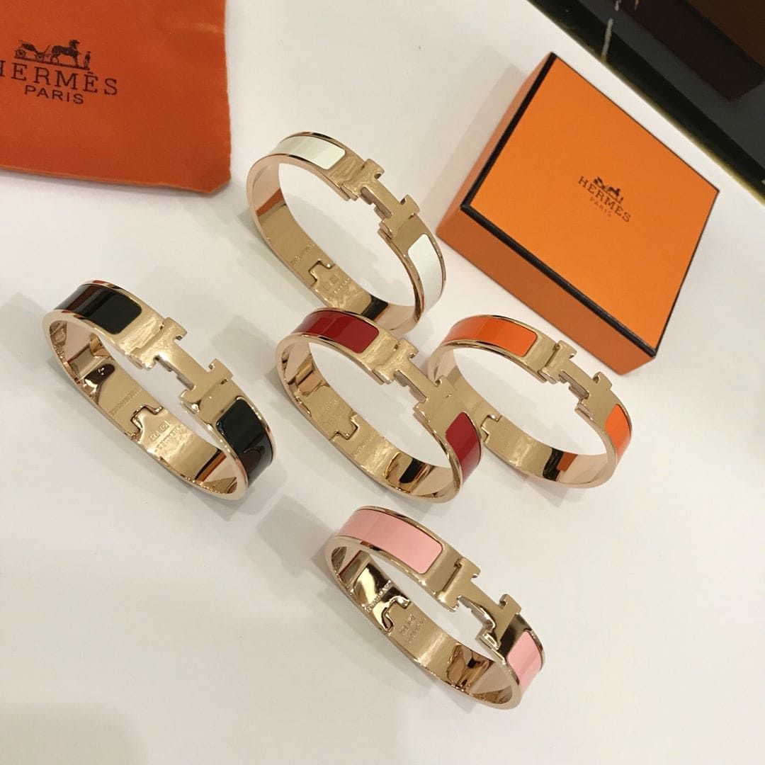 Hermes Clic H Red Bracelet