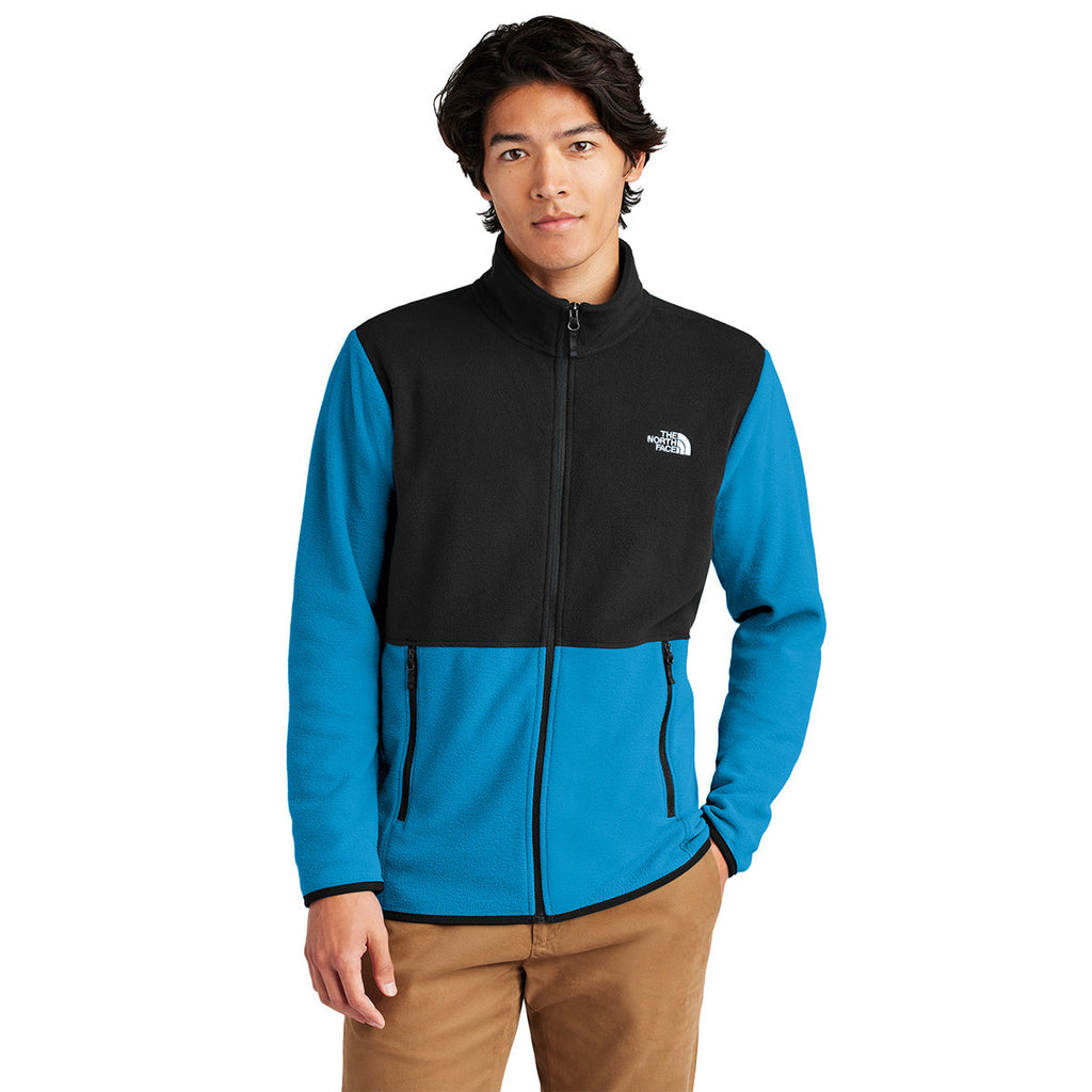 The North Face Men's Hero Blue/TNF Black Glacier Full-Zip Fleece Jacket