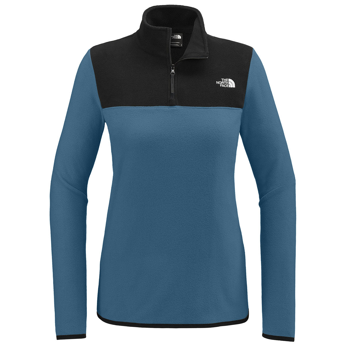 The North Face Women's Shady Blue/TNF Black Glacier 1/4-Zip Fleece
