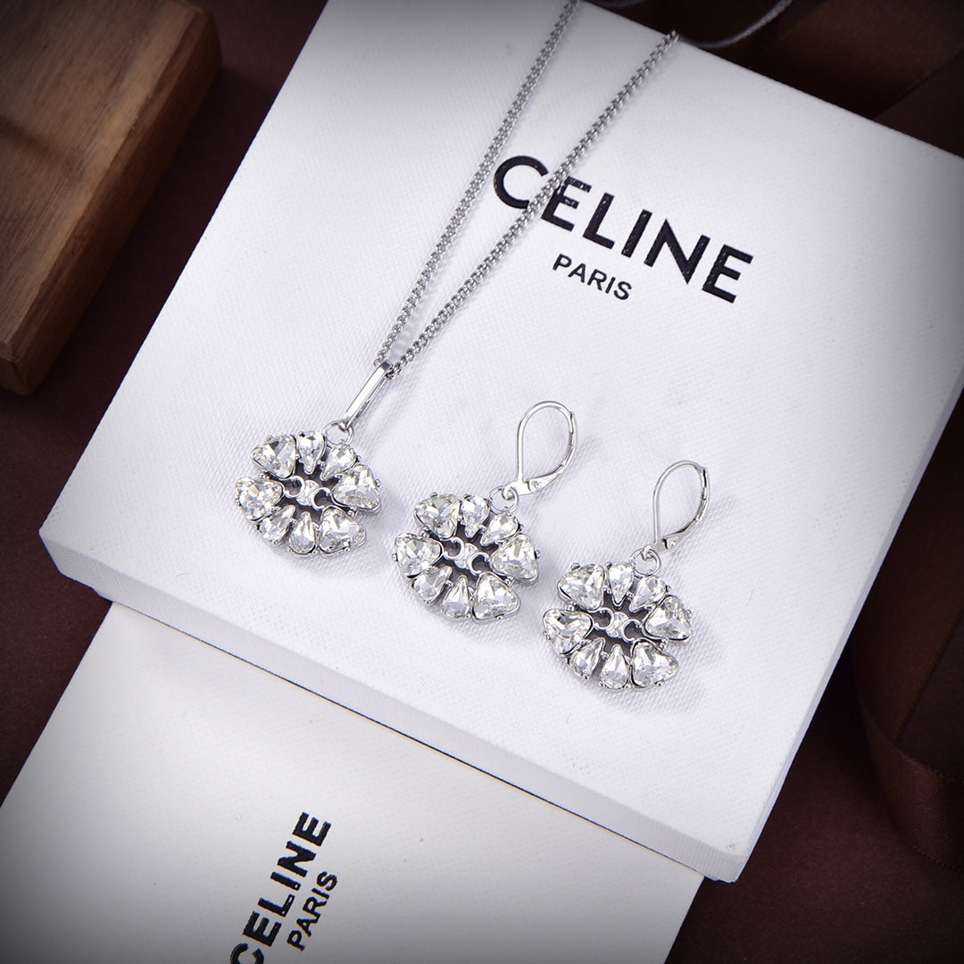 Celine Triomphe Daisy Necklace